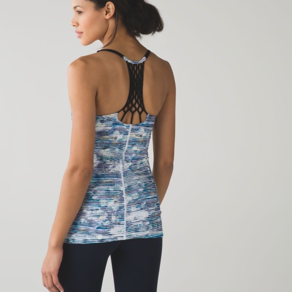 Lululemon True Self Tank Top Blurry Belle Multi/Black